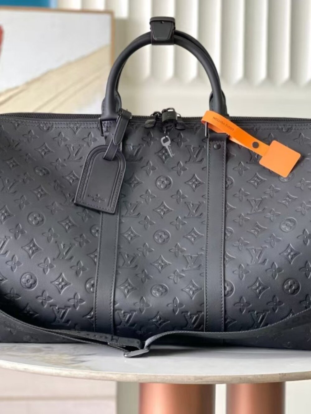 Louis Vuitton Keepall 50 Monogram Shadow Leather